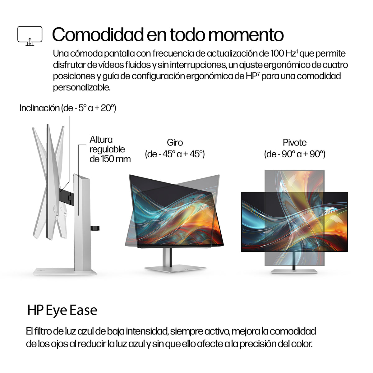 HP Series 7 Pro 724pn pantalla para PC 61 cm (24") 1920 x 1200 Pixeles LCD Plata (6)
