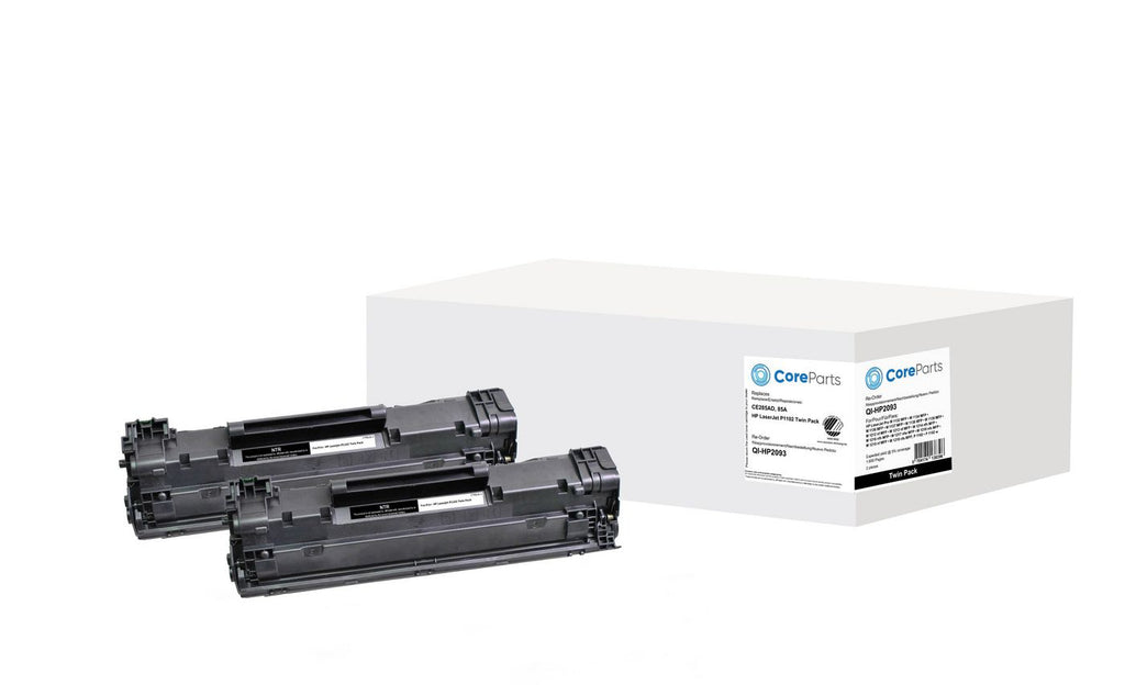 CoreParts QI-HP2093 cartucho de tóner 2 pieza(s) Compatible Negro (2)