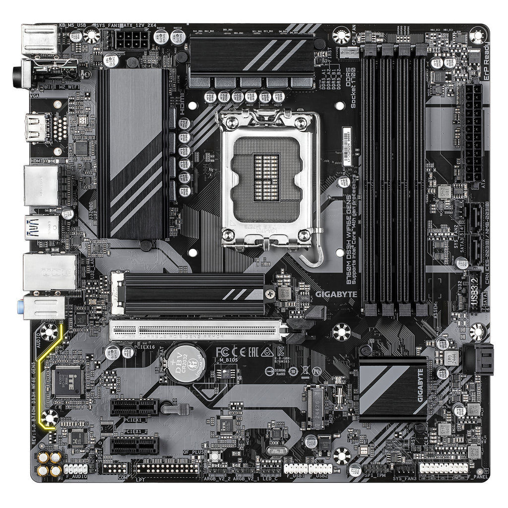 GIGABYTE B760M DS3H WIFI6E GEN5 Intel B760 Express LGA 1700 micro ATX (3)
