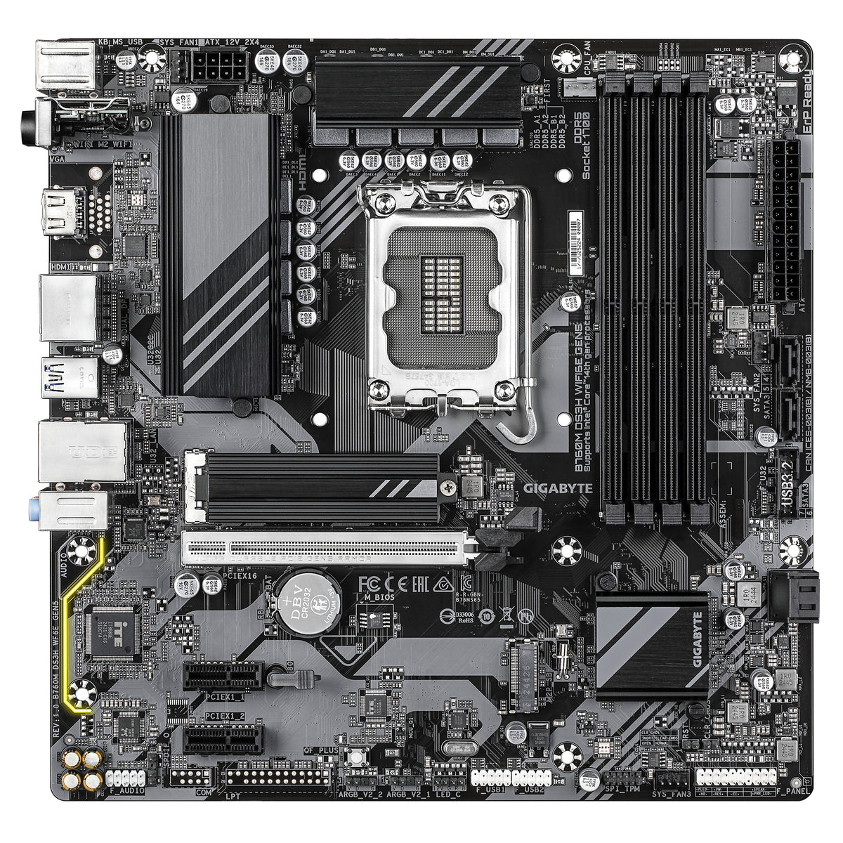 GIGABYTE B760M DS3H WIFI6E GEN5 Intel B760 Express LGA 1700 micro ATX (3)