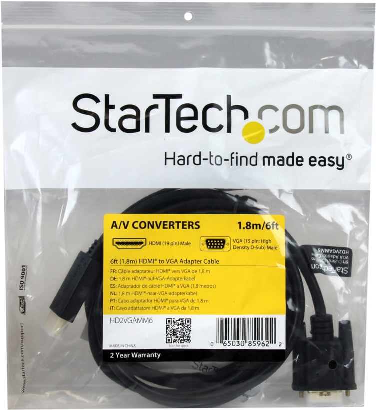 Startech HD2VGAMM6 - Adaptador 1920x1200 1080p, Cable adaptador, HDMI (3)
