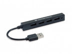 Conceptronic HUBBIES05B hub de interfaz USB 2.0 480 Mbit/s Negro