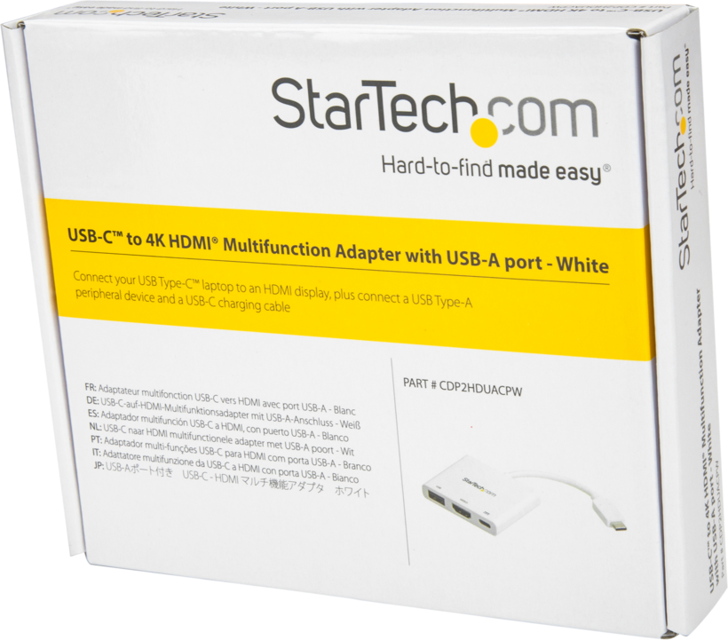 Startech - Replicador de Puertos con Entrega de Potencia y Puerto USB-A, Blanco (3)