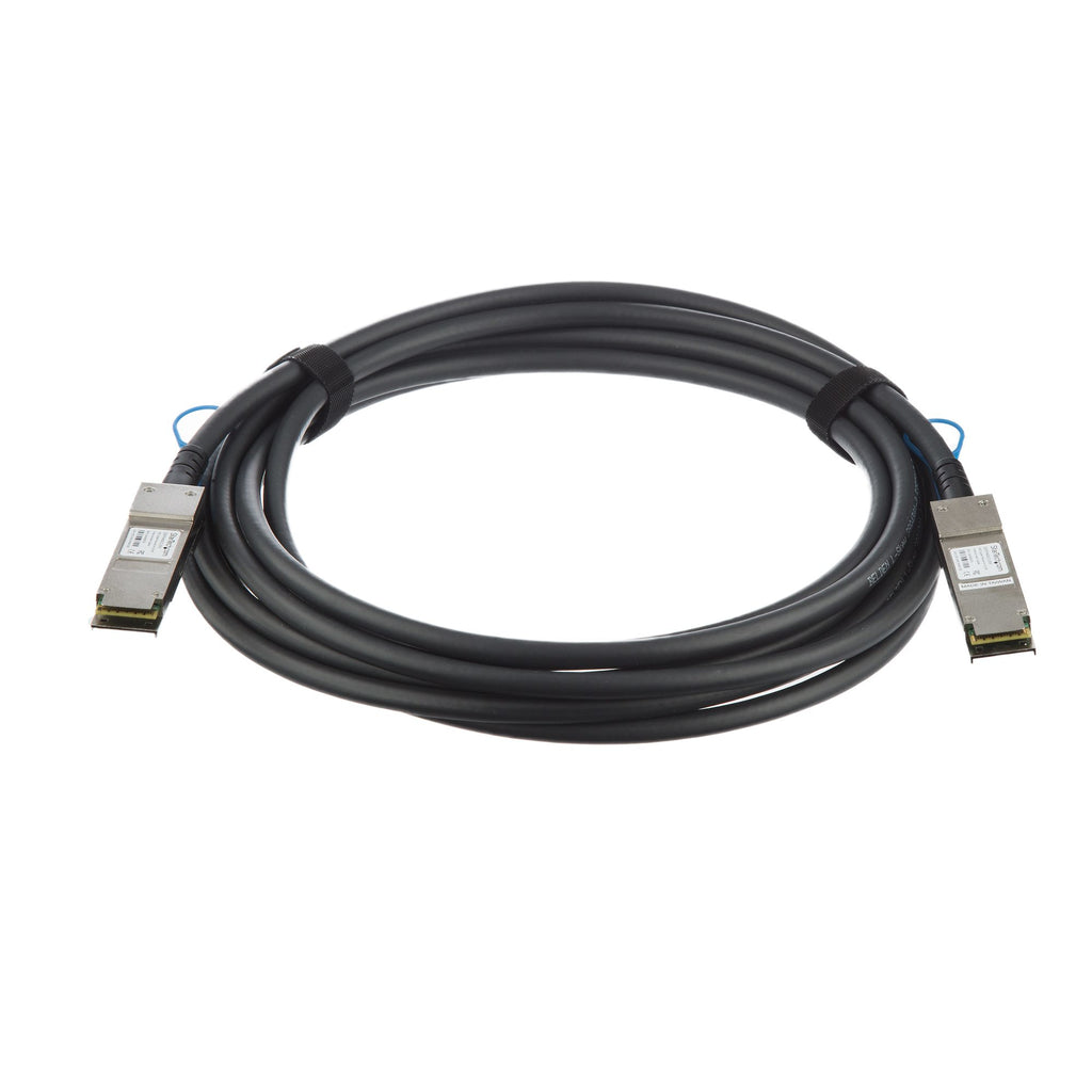 StarTech.com QSFPH40GCU5M Cable de fibra óptica e InfiniBand QSFP+ Negro