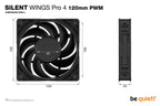 be quiet! SILENT WINGS PRO 4 | 120mm PWM Carcasa del ordenador Ventilador 12 cm Negro 1 pieza(s) (6)