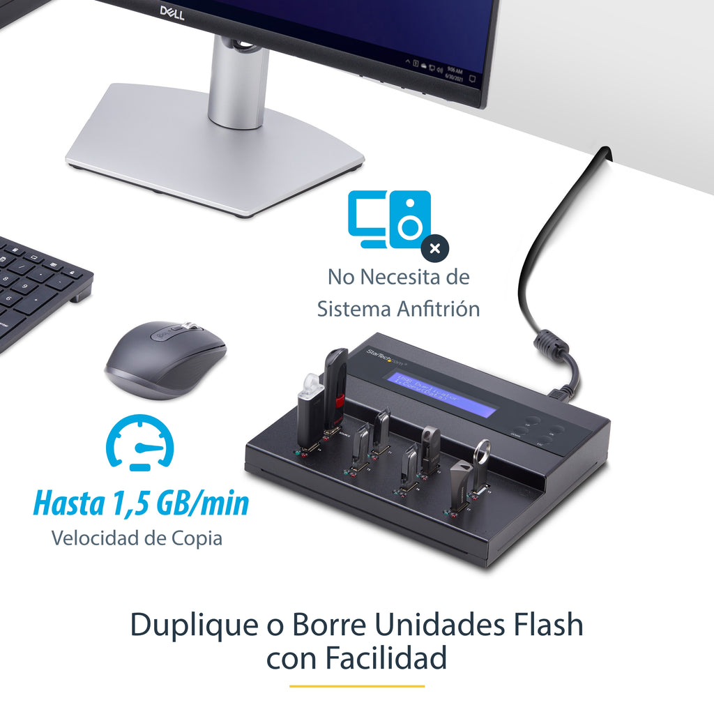 StarTech.com USBDUPE17 duplicador de datos y soporte Duplicador de pendrives