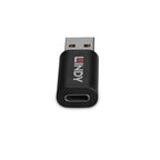 Lindy 71264 cambiador de género para cable USB Type A USB Type C Negro (4)