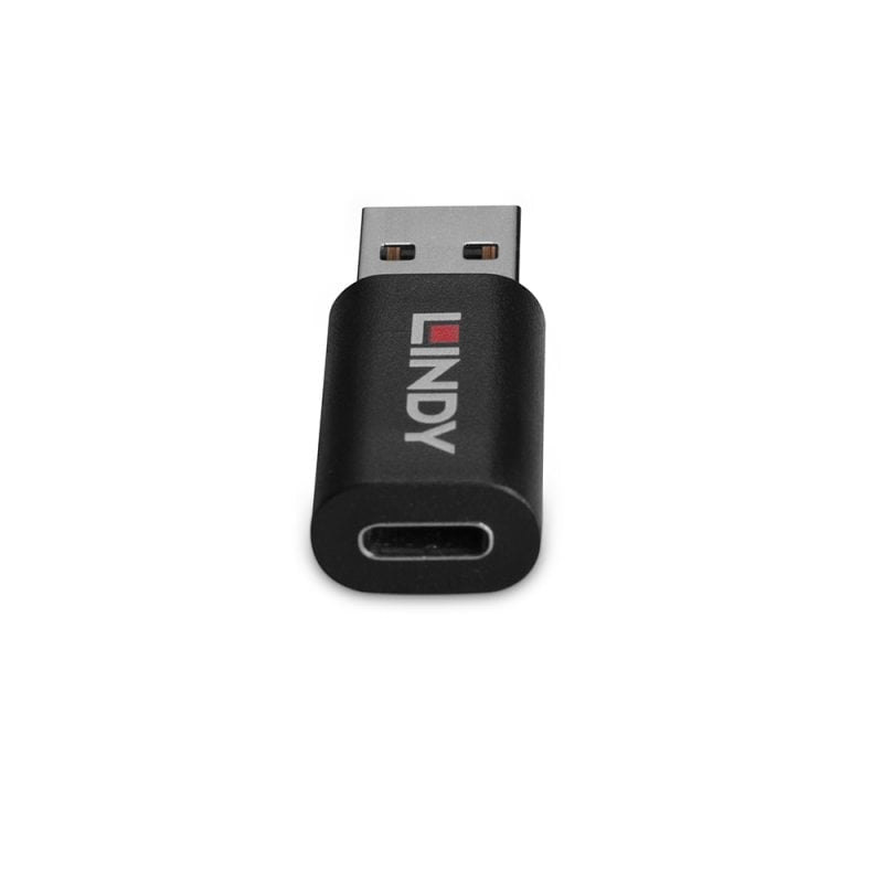 Lindy 71264 cambiador de género para cable USB Type A USB Type C Negro (4)