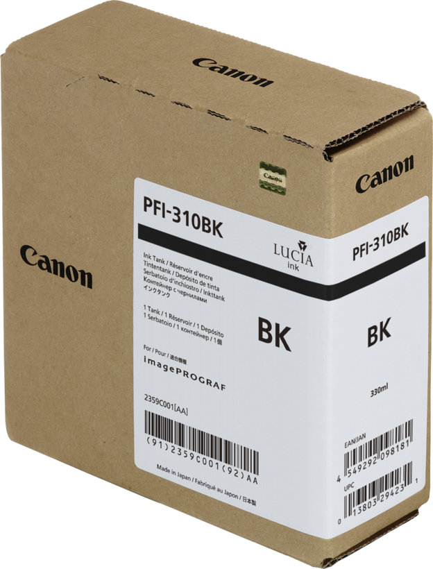 Tinta Canon PFI-310BK, negro 2359C001