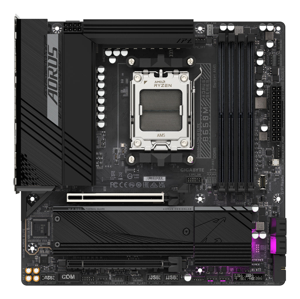 GIGABYTE B650M AORUS ELITE (Rev. 1.3) AMD B650 Zócalo AM5 micro ATX