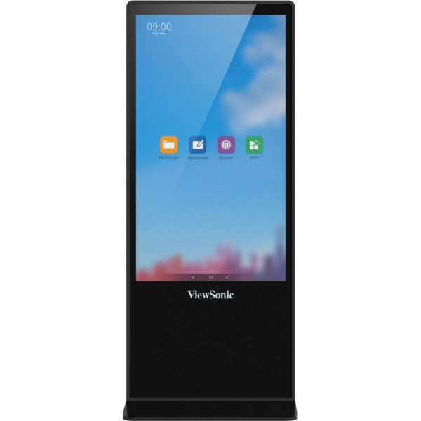 Viewsonic EP5542T pantalla de señalización Diseño de tótem 139,7 cm (55") LED 450 cd / m² 4K Ultra HD Negro Pantalla táctil Android 8.0 (2)