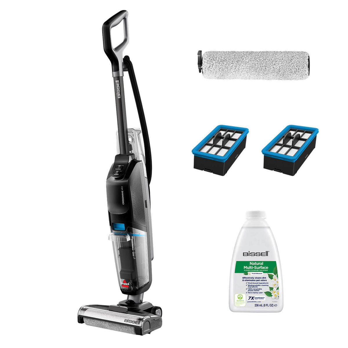 Bissell HF2 Pro Aspiradora vertical Batería Seca y húmeda Sin bolsa 340 W Negro