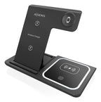 AISENS ASCH-15W3WC043-BK cargador de dispositivo móvil Auriculares, Teléfono móvil, Smartphone, Reloj inteligente Cargador inalámbrico Carga rápida Interior (3)