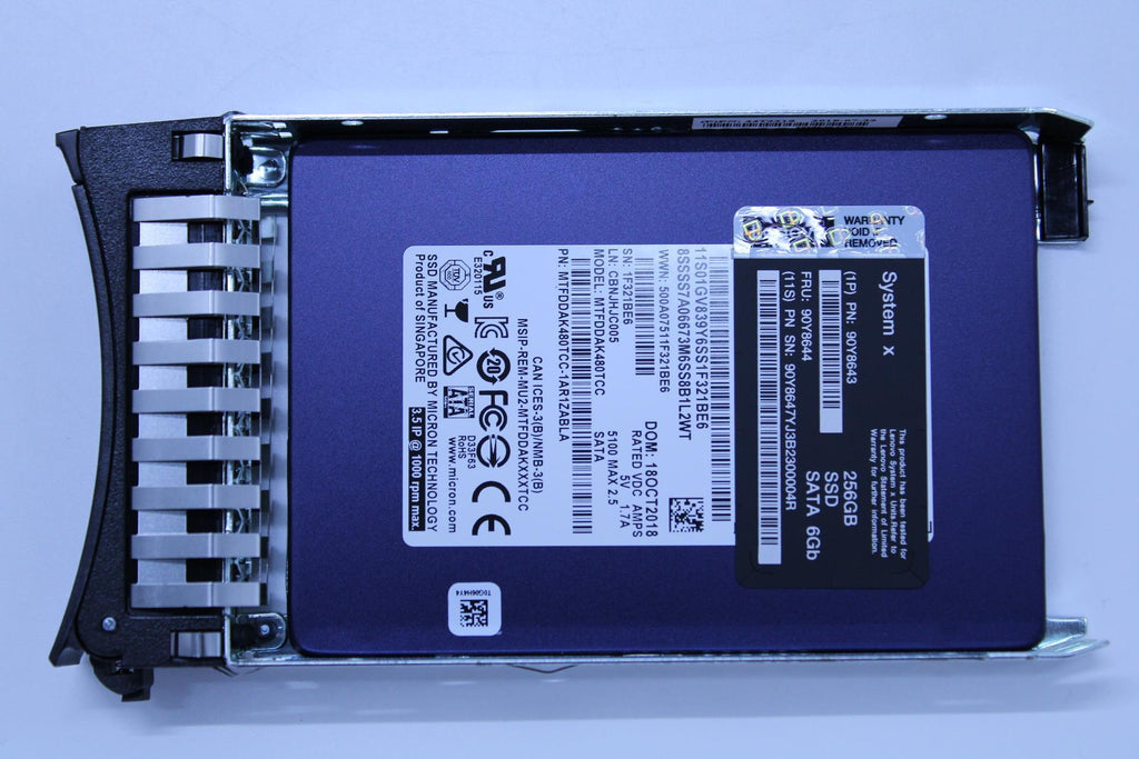IBM 256GB SATA 6GBPS 2.5" 90Y8644-RFB – Reacondicionado