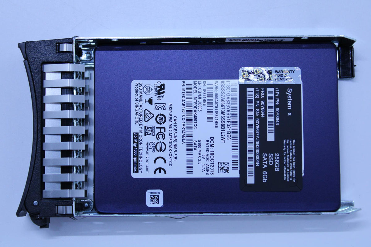 IBM 256GB SATA 6GBPS 2.5" 90Y8644-RFB – Reacondicionado