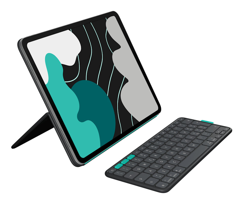 Logitech Flip Folio AZERTY Francés Bluetooth Grafito (2)