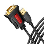 Axagon ADS-1PSN USB-A 2.0 - serial RS-232 DB9-M Prolific adapter cable 1.5m - Adapter - Digital/Daten cable de serie Negro 1,5 m USB tipo A