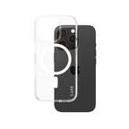 PanzerGlass CARE™ by ® Urban Combat Case Transparent w. White MagSafe iPhone 16 Pro funda para teléfono móvil Transparente
