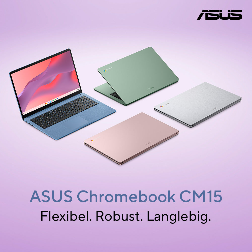 ASUS Chromebook CM1505CM4A-S70030 MediaTek Kompanio Kompanio 540 39,6 cm (15.6") Full HD 4 GB LPDDR5x-SDRAM 128 GB eMMC Wi-Fi 6 (802.11ax) ChromeOS Azul (9)