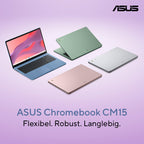 ASUS Chromebook CM1505CM4A-S70030 MediaTek Kompanio Kompanio 540 39,6 cm (15.6") Full HD 4 GB LPDDR5x-SDRAM 128 GB eMMC Wi-Fi 6 (802.11ax) ChromeOS Azul (9)