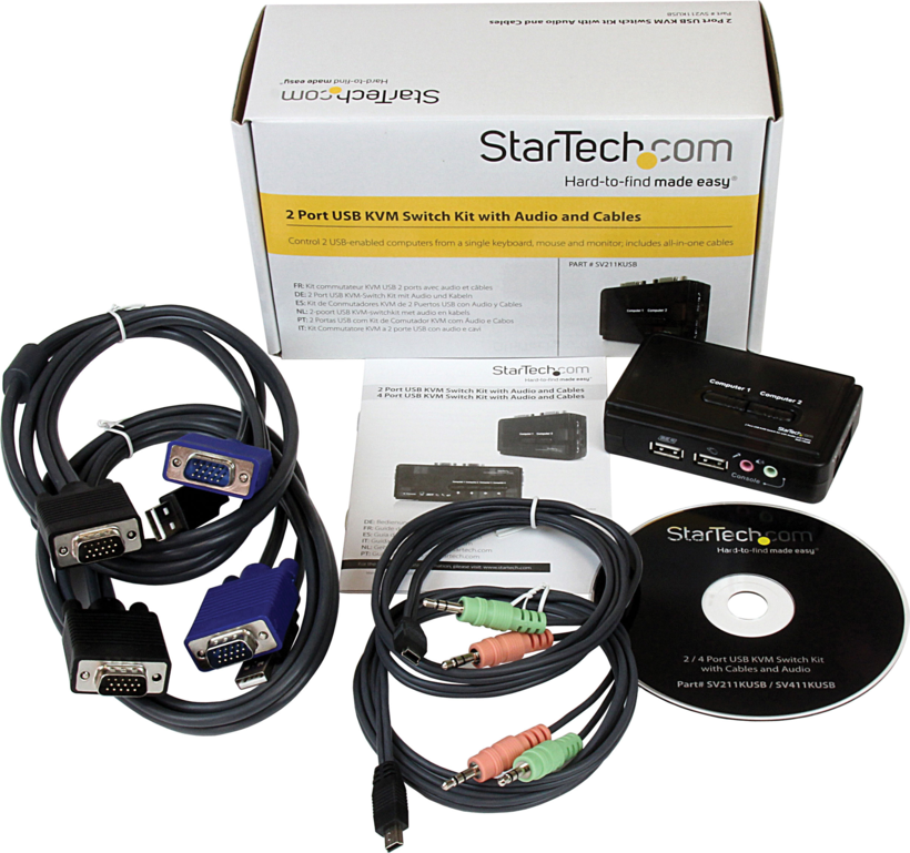 Startech SV211KUSB - USB, Audio y Vídeo VGA, 2x USB A Hembra (5)
