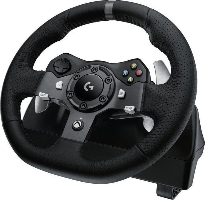 Logitech 991-000487 - Juego de volante y pedales, cableado, reacondicionado
