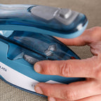 Taurus EASY TRIP Plancha seco y vapor, suela cerámica 1100 W azul, blanco