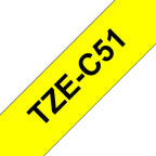 Brother TZE-C51 cinta para impresora de etiquetas Negro sobre amarillo fluorescente (2)