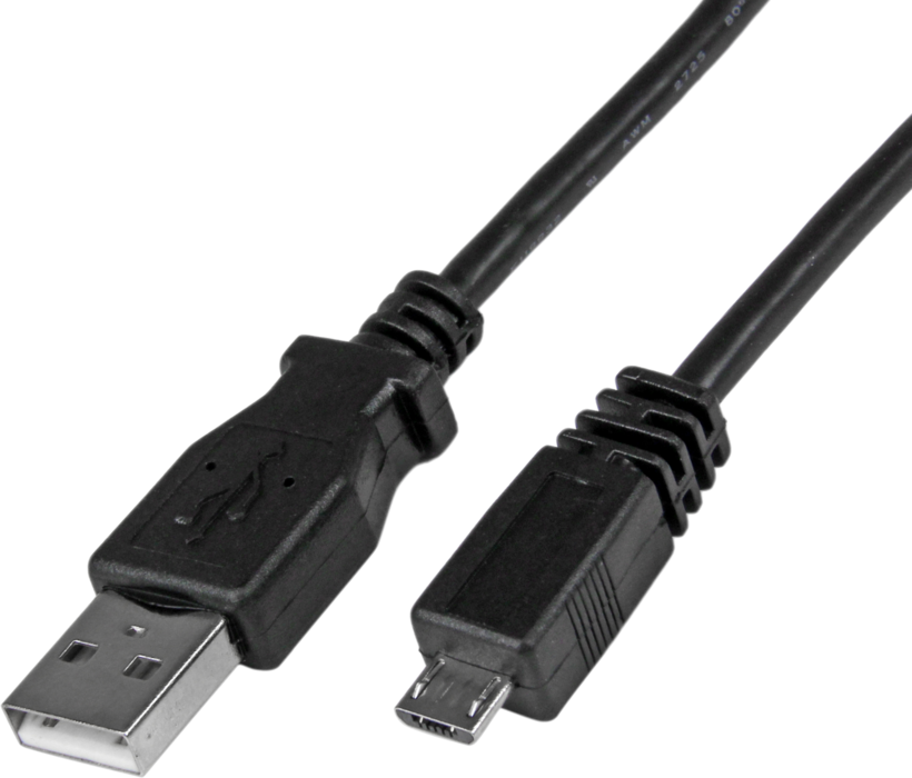 Startech UUSBHAUB1M - Negro, Cable USB, USB (M) a Micro-USB tipo B (M), USB 2.0