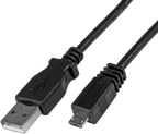 Startech UUSBHAUB1M - Negro, Cable USB, USB (M) a Micro-USB tipo B (M), USB 2.0