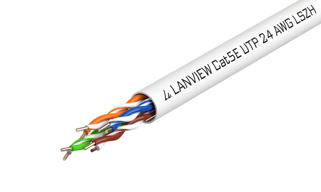 Lanview LVN122014 cable de red Blanco 305 m Cat5e U/UTP (UTP) Alrededor (2)