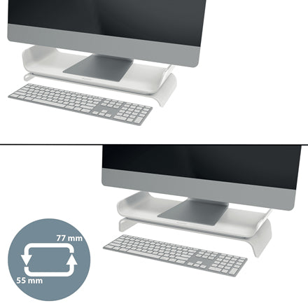 Leitz Ergo Adjustable Monitor Stand 68,6 cm (27") Escritorio Gris (6)