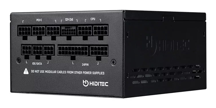 Hiditec GDX850 v3 80PLUS GOLD ATX 3.1 PCIe 5.1 unidad de fuente de alimentación 850 W 20+4 pin ATX Negro (6)