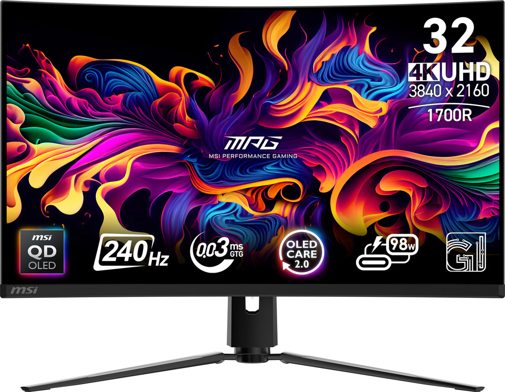 MSI MPG 321CURX QD-OLED pantalla para PC 80 cm (31.5") 3840 x 2160 Pixeles 4K Ultra HD Negro (2)