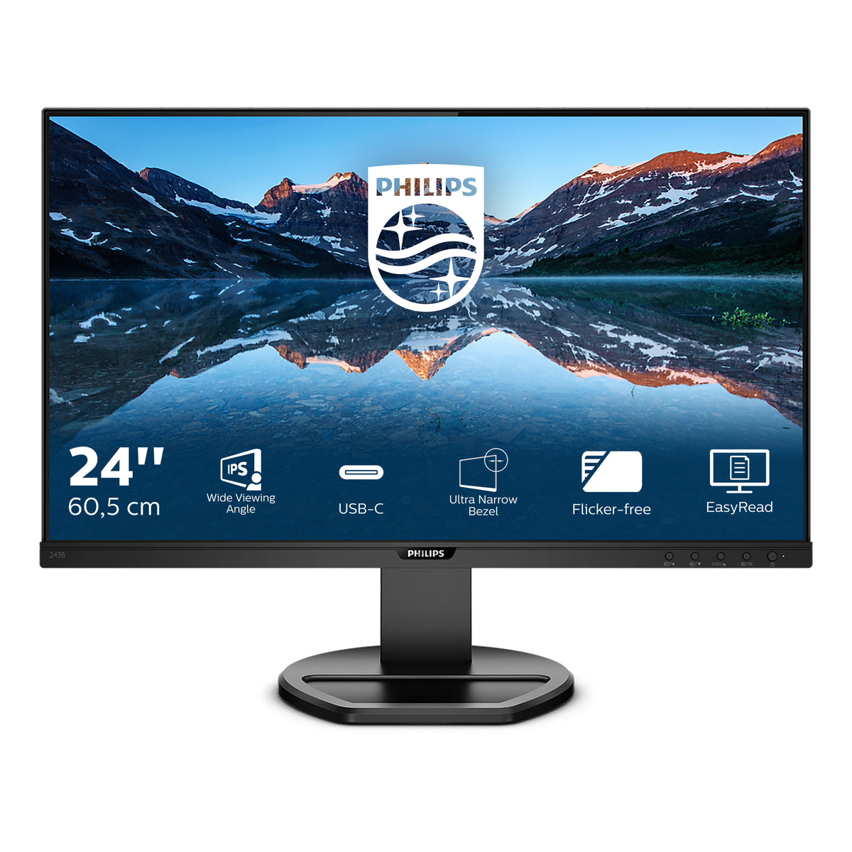 Philips B Line 243B9/00 pantalla para PC 60,5 cm (23.8") 1920 x 1080 Pixeles Full HD LED Negro (2)