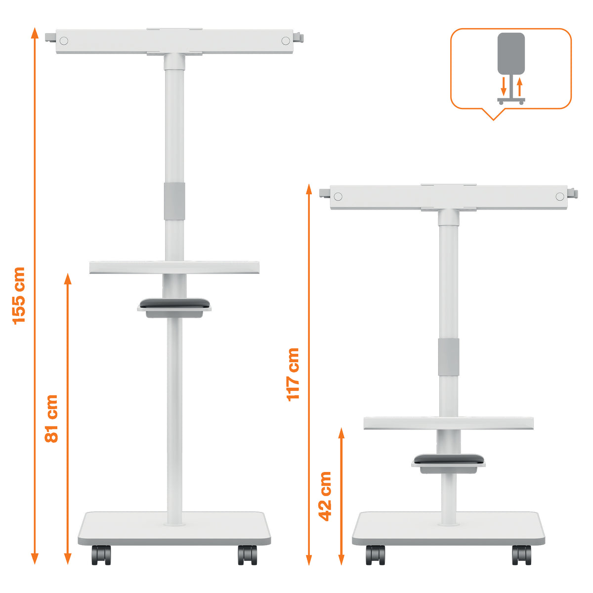 Nobo 1915644 flipover y accesorios Independiente 680 x 1040 mm Blanco (5)