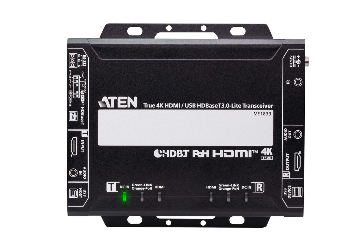 ATEN VE1833 Transmisor y receptor de señales AV Negro