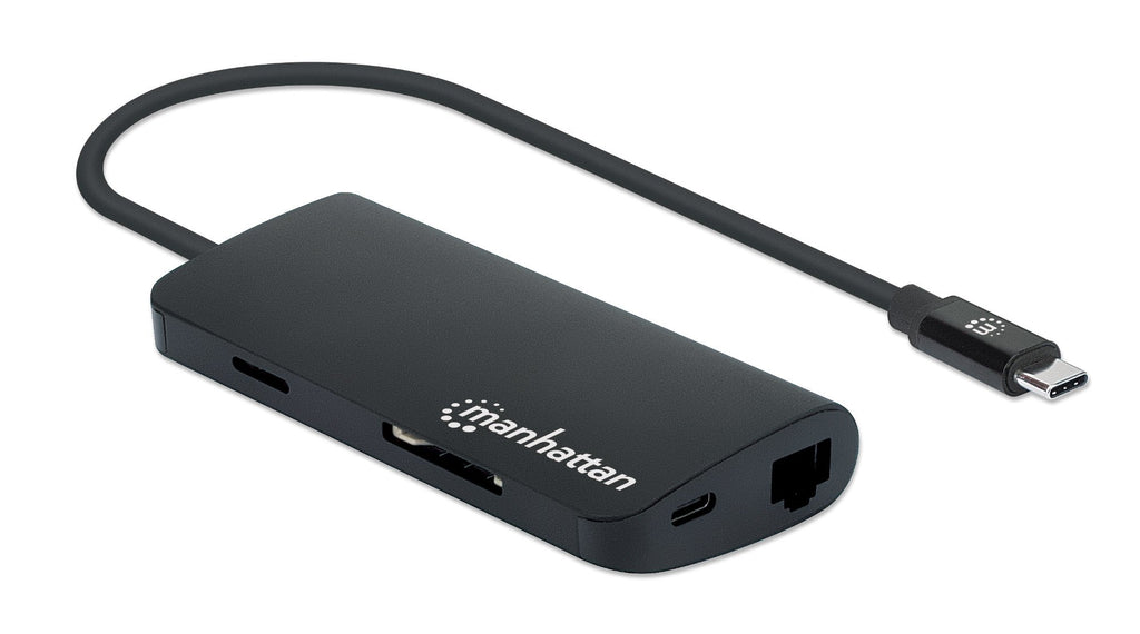 Manhattan 152372 base para portátil y replicador de puertos USB 3.2 Gen 1 (3.1 Gen 1) Type-C Negro