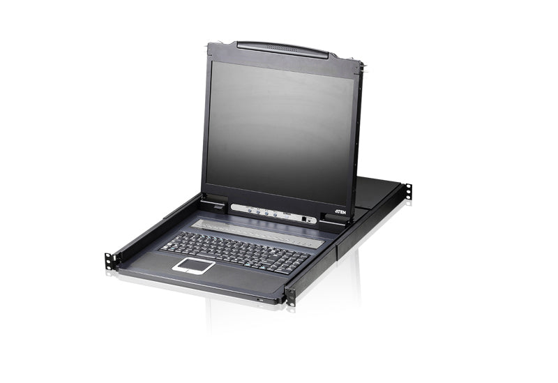ATEN CL1308N consola de rack 48,3 cm (19") 1280 x 1024 Pixeles Metal, Plástico Negro 1U (2)