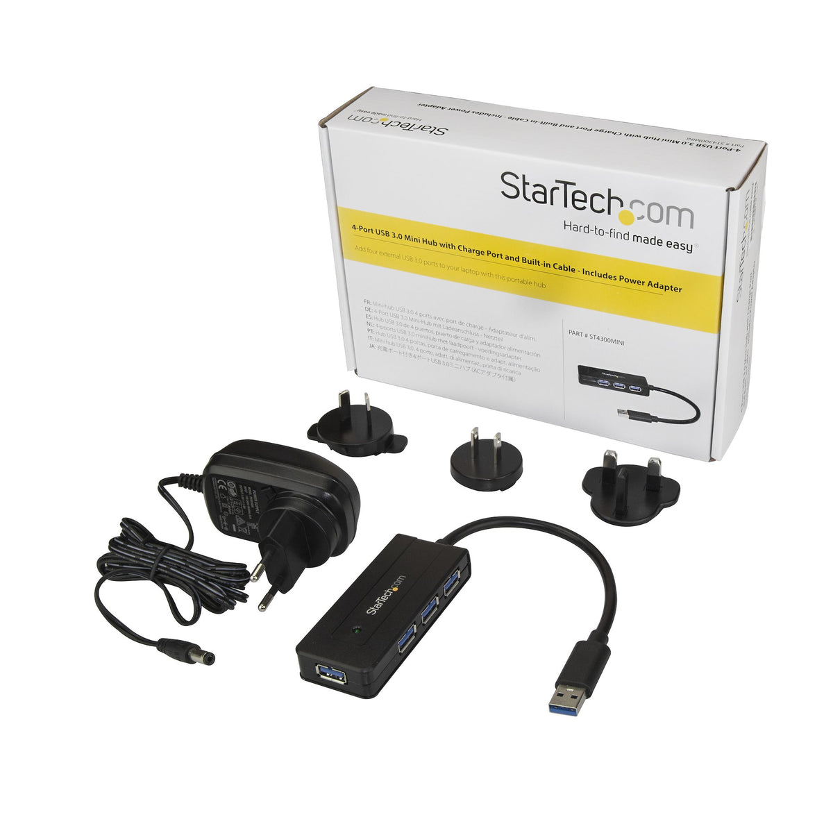 StarTech.com ST4300MINI hub de interfaz USB 3.2 Gen 1