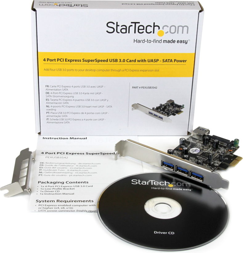 Startech PEXUSB3S42 - 3x Externos y 1x Interno, Adaptador USB (5)