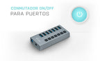 i-tec U3CHARGEHUB7 cargador de dispositivo móvil Universal Gris Corriente alterna Carga rápida Interior (6)