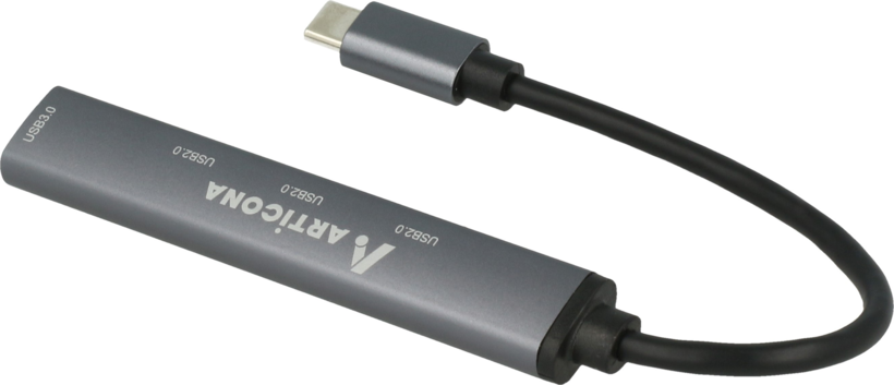 Hub USB ARTICONA 2.0 + 3.0 4 pu. tipo C