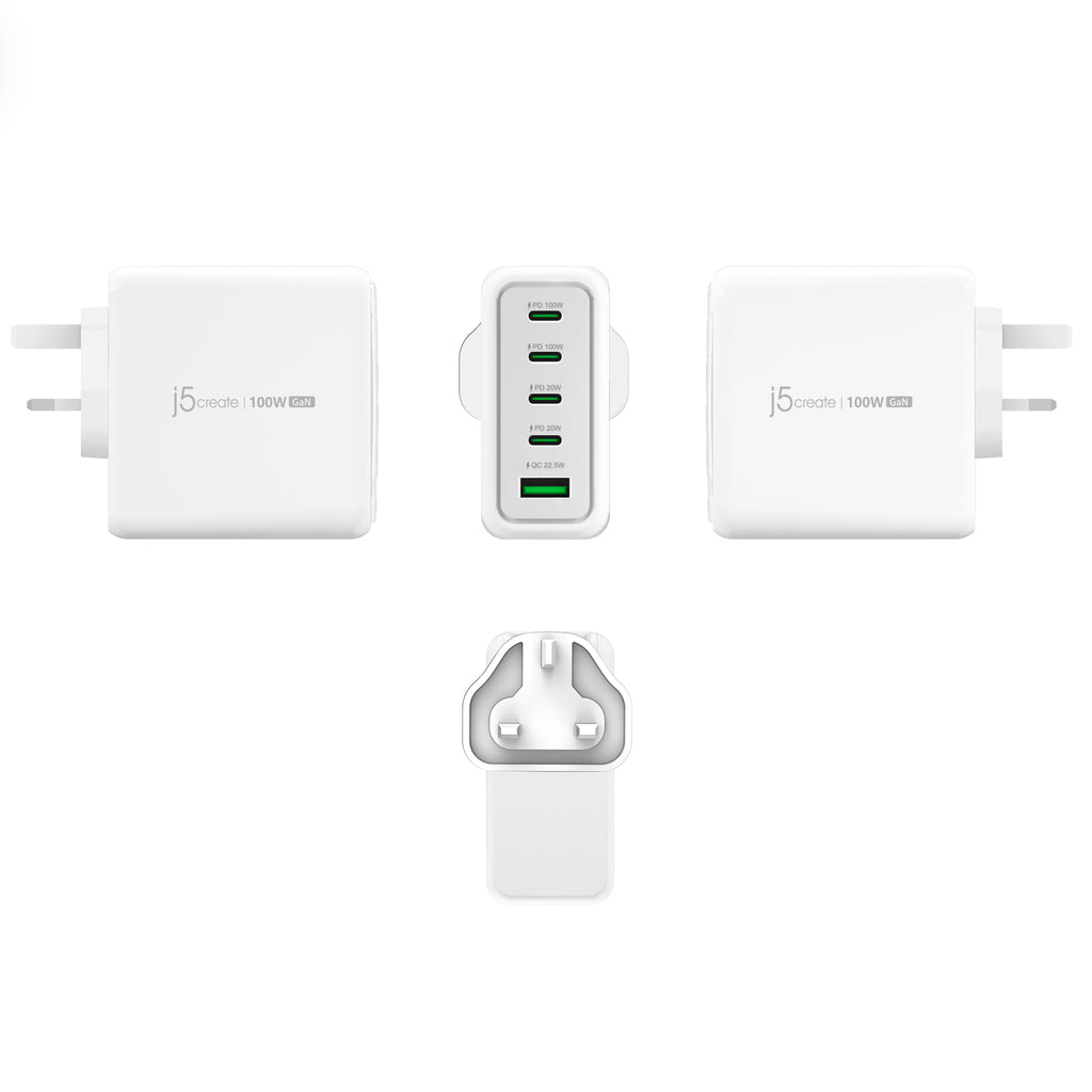 j5create JUP53100 Universal Blanco Corriente alterna Interior (2)