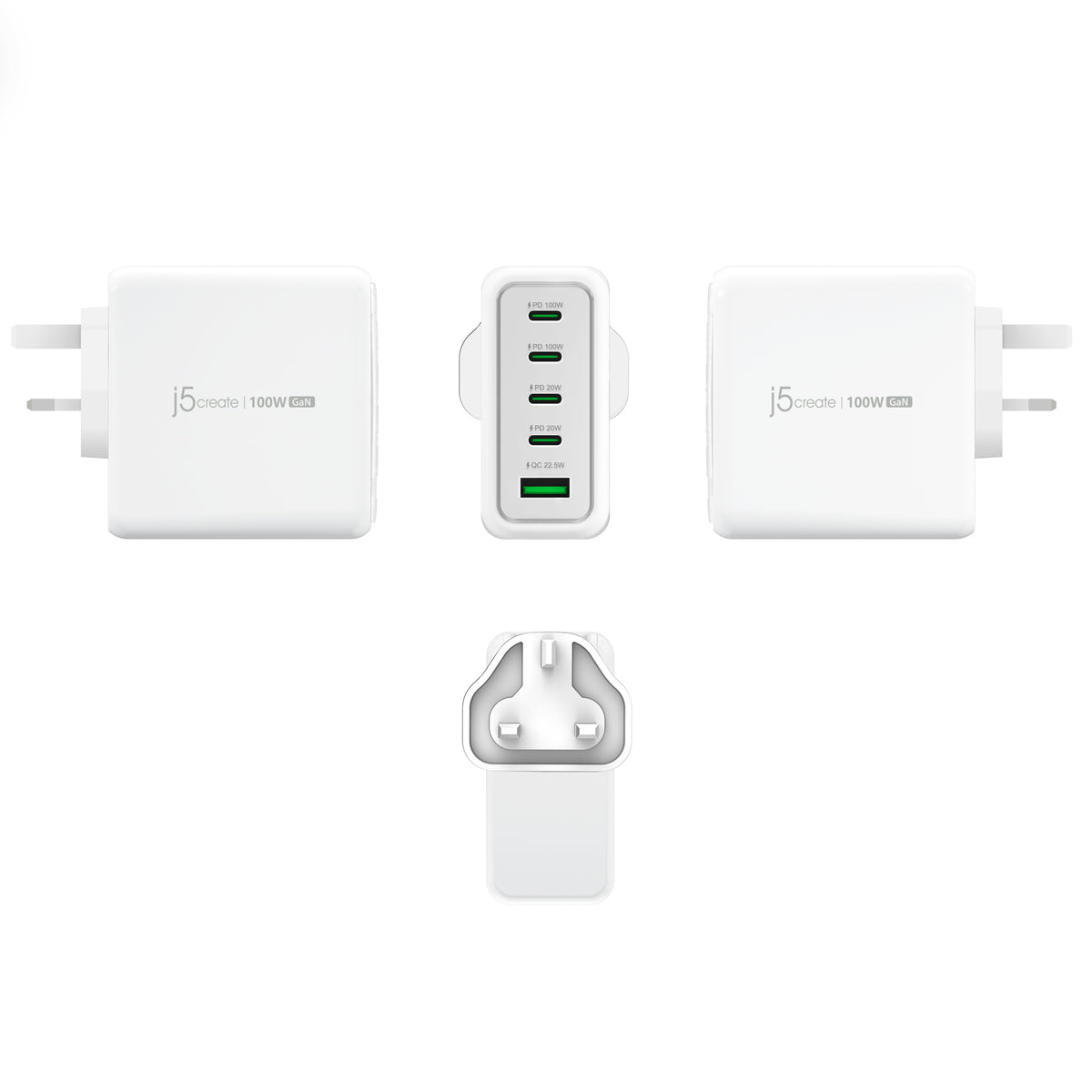 j5create JUP53100 Universal Blanco Corriente alterna Interior (2)