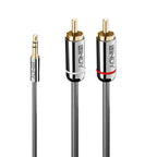 Lindy 35335 cable de audio 3 m 3,5mm 2 x RCA Antracita (2)