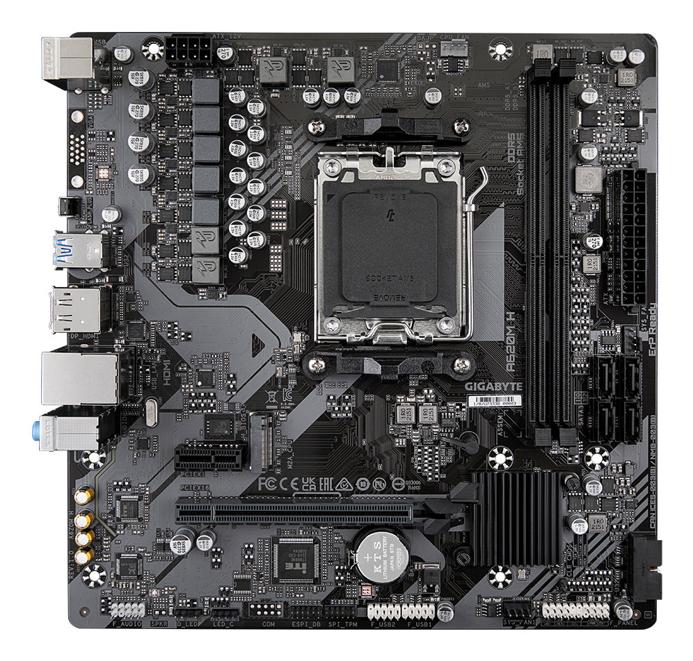 GIGABYTE A620M H placa base AMD A620 Zócalo AM5 micro ATX (3)