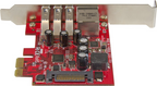 Startech PEXUSB3S3GE - Ladrón USB Interno, Adaptador red / USB (4)