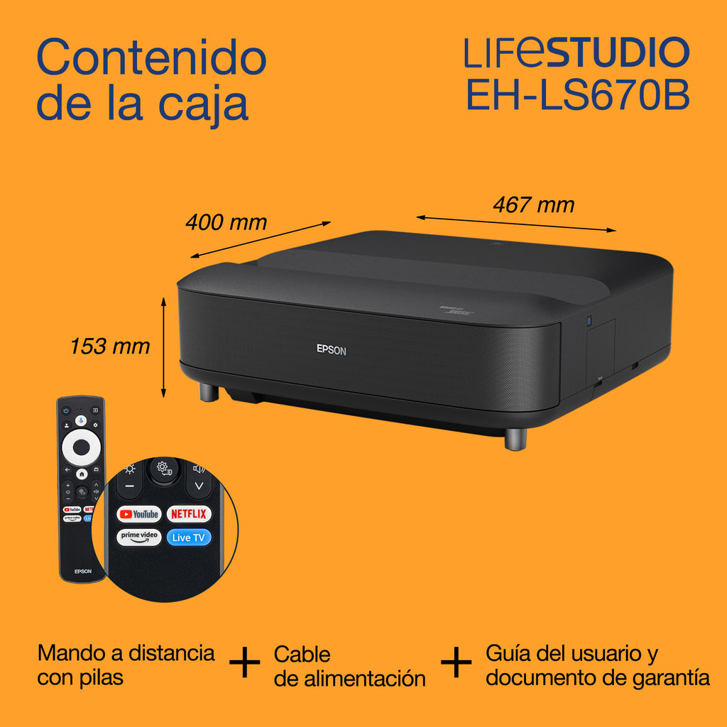 Epson EH-LS670B Proyector de alcance estándar 3600 lúmenes ANSI 3LCD UHD 4K (3840x2160) (2)
