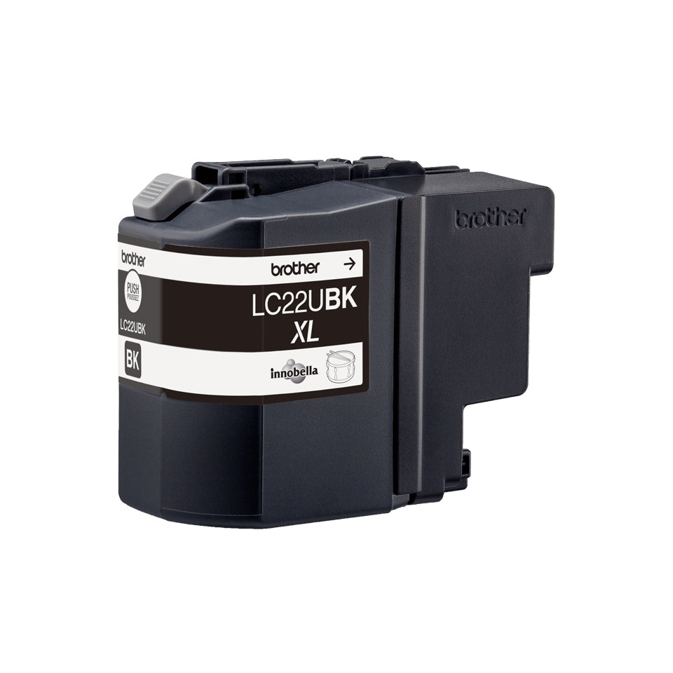 Brother LC22UBK cartucho de tinta 1 pieza(s) Original Alto rendimiento (XL) Negro (4)